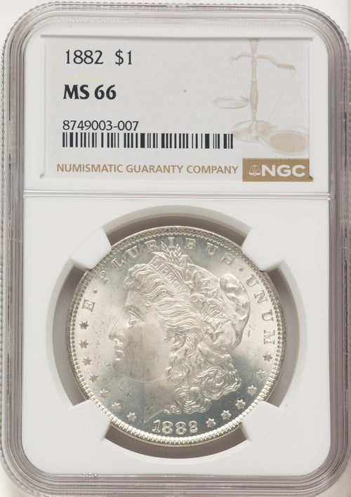 1882 Morgan Dollar NGC MS66