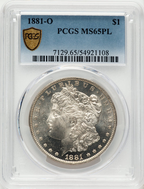 1881-O PL Morgan Dollar PCGS MS65