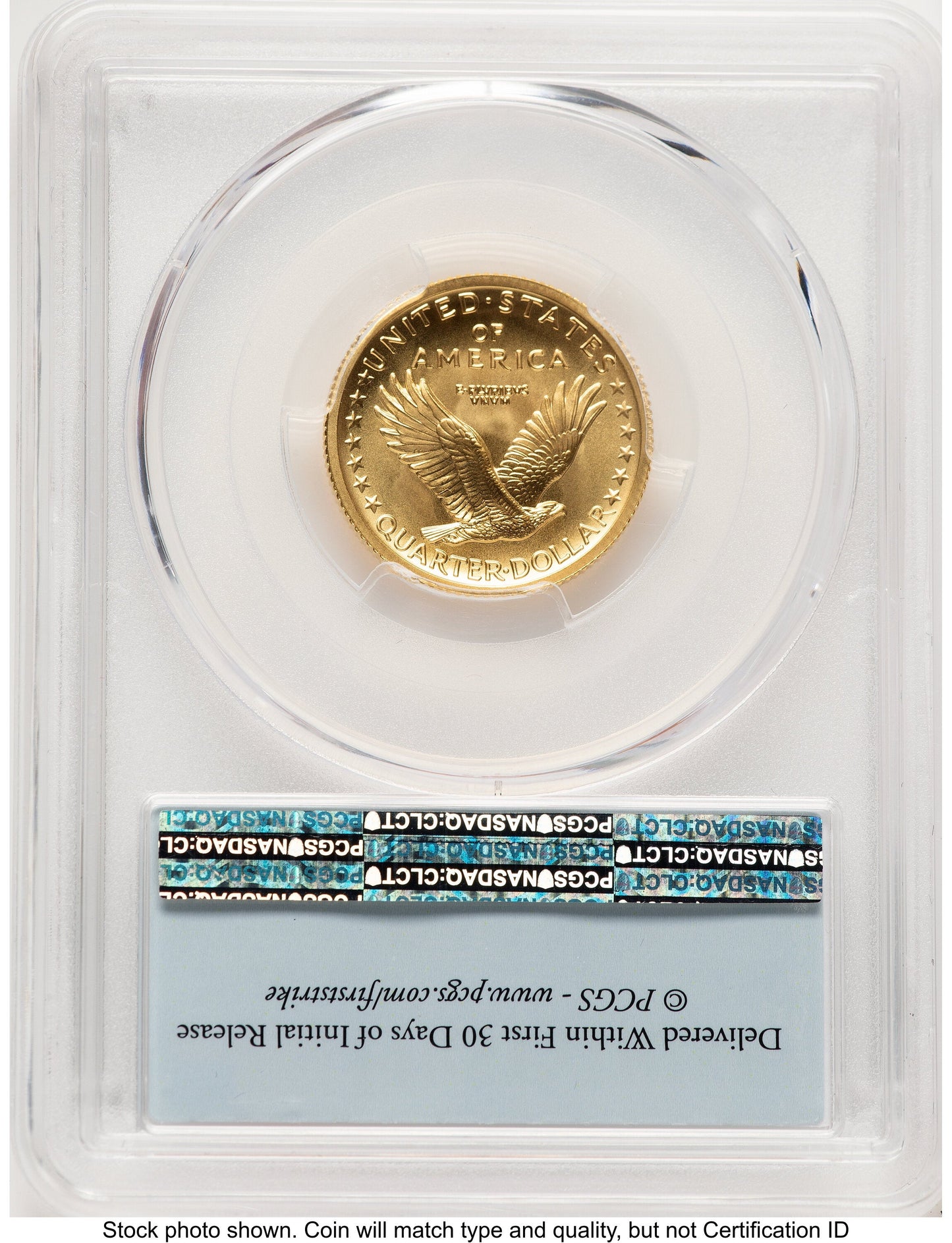 2016-W 25C Standing Liberty 100th Anniversary Gold Centennial FS Flag PCGS MS70