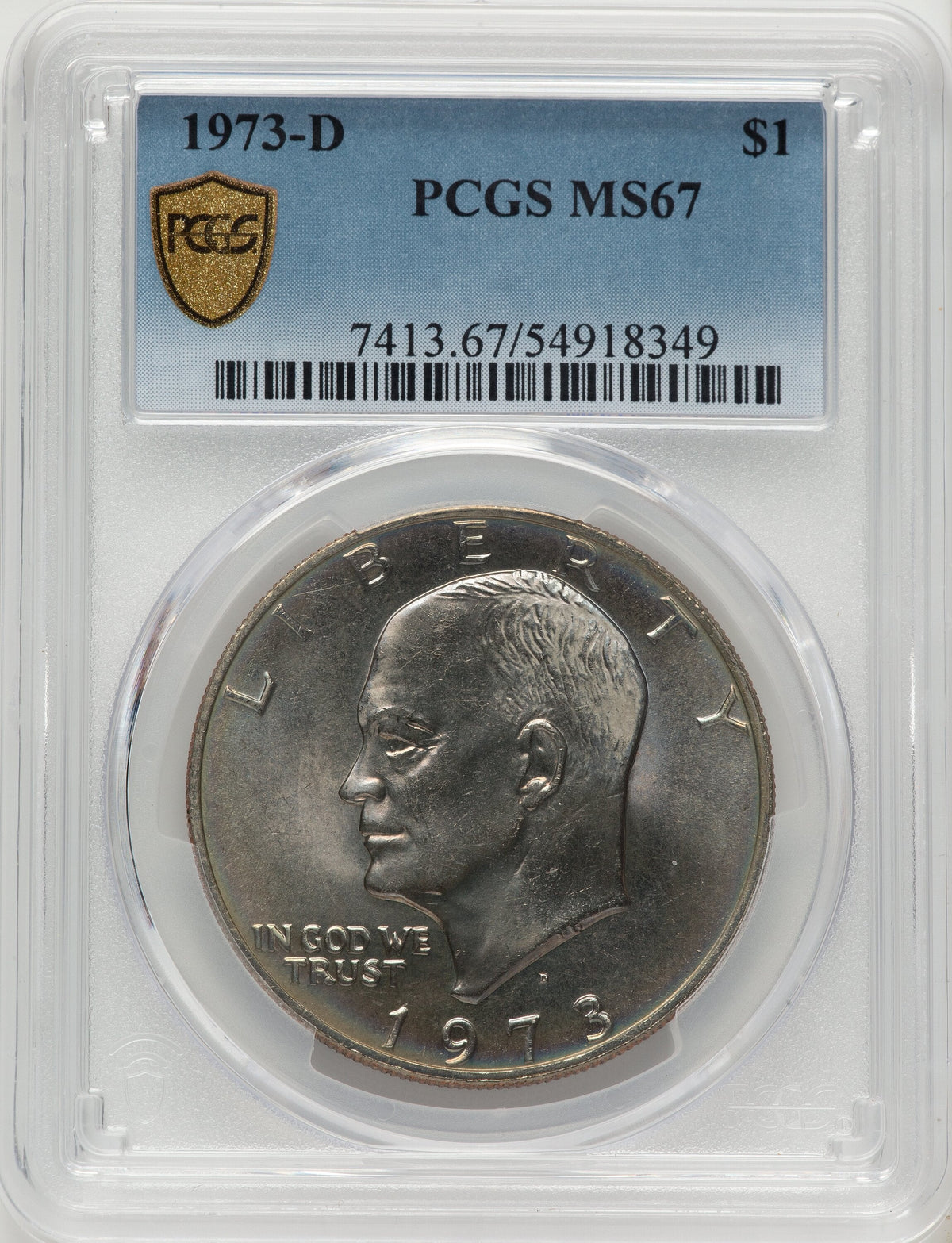 1973-D $1 Eisenhower Dollar PCGS MS67
