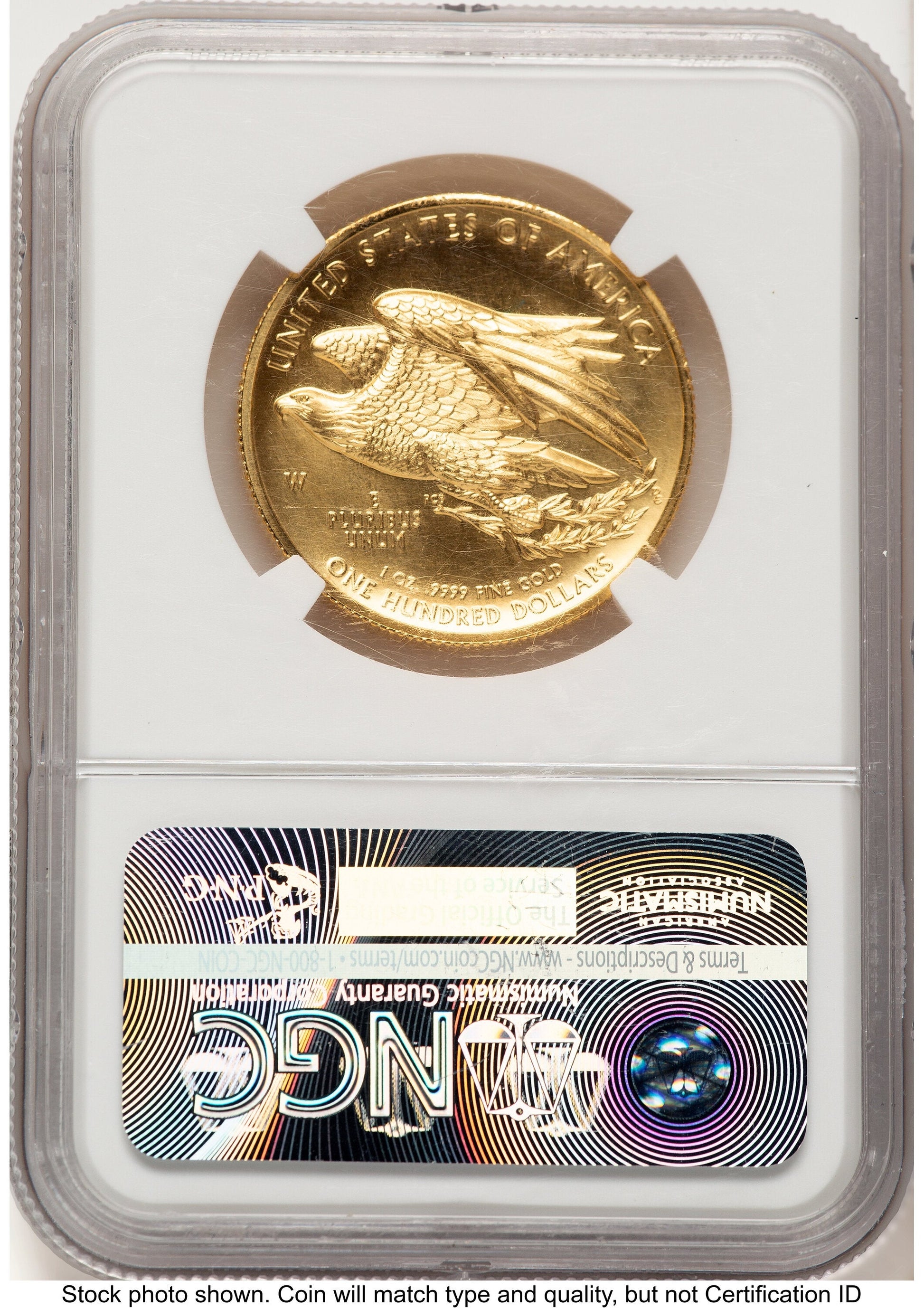 2015-W G$100 American Liberty High Relief Bunting Flag NGC MS70
