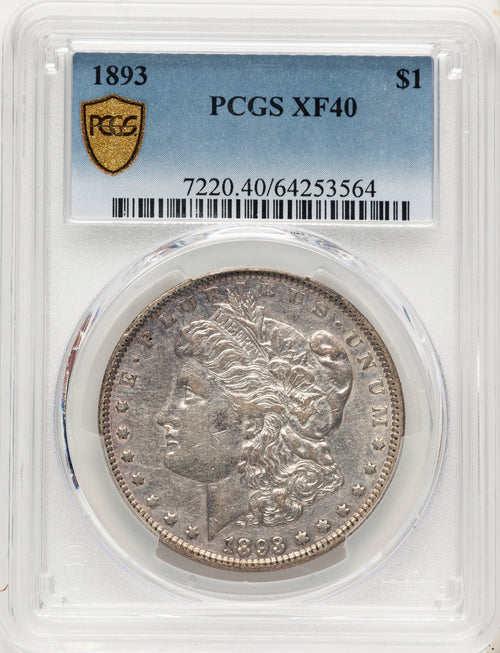 1893 Morgan Dollar PCGS XF40