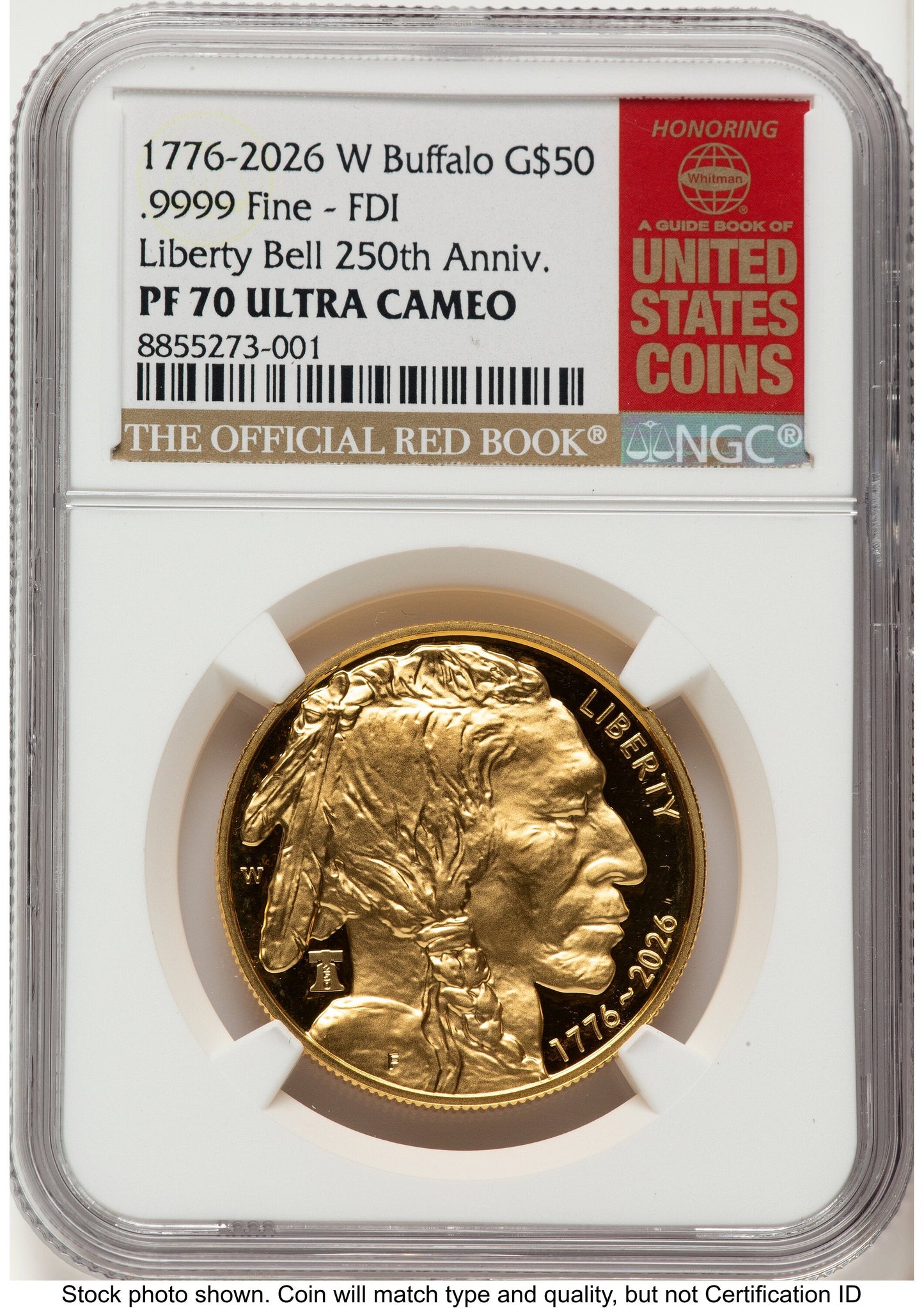 2026-W Proof Gold Buffalo 1 oz FDI Red Book NGC PF70