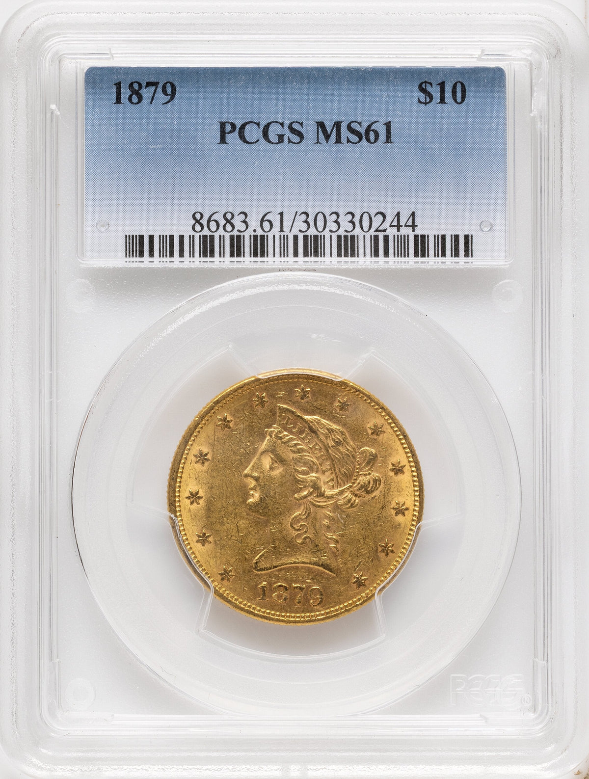 1879 $10 Liberty Eagle PCGS MS61
