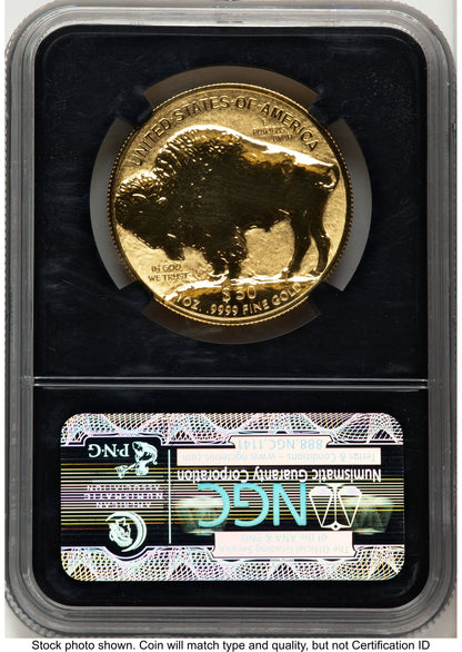 2013-W Reverse Proof Gold Buffalo 1 oz Chicago ANA Gold Buffalo Label NGC PF70