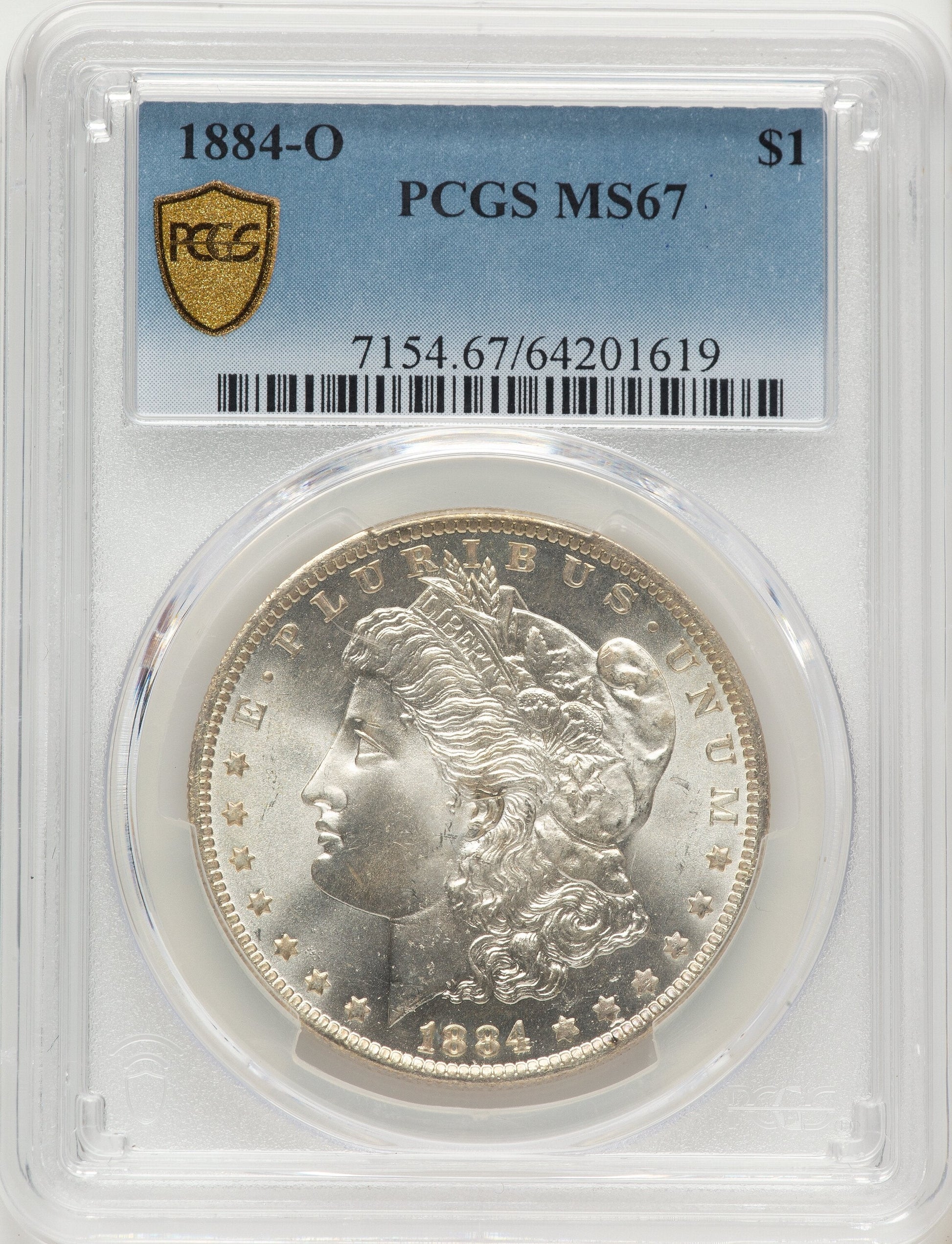 1884-O Morgan Dollar PCGS MS67