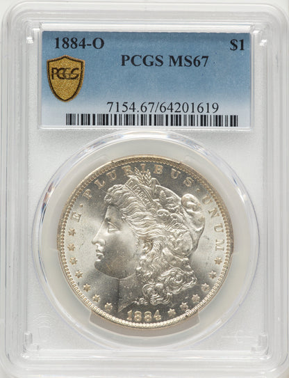 1884-O Morgan Dollar PCGS MS67