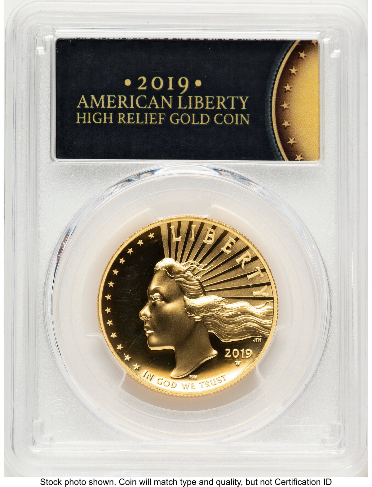 2019-W G$100 American Liberty High Relief Enhanced DMPL 2019 HR Label PCGS MS70