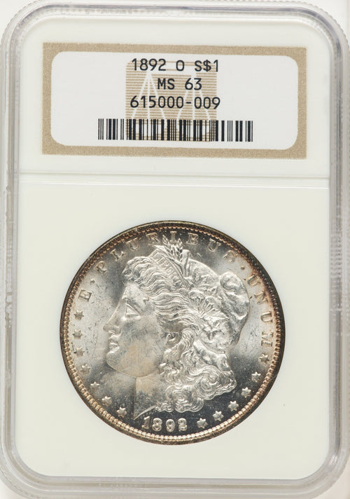 1892-O Morgan Dollar NGC MS63