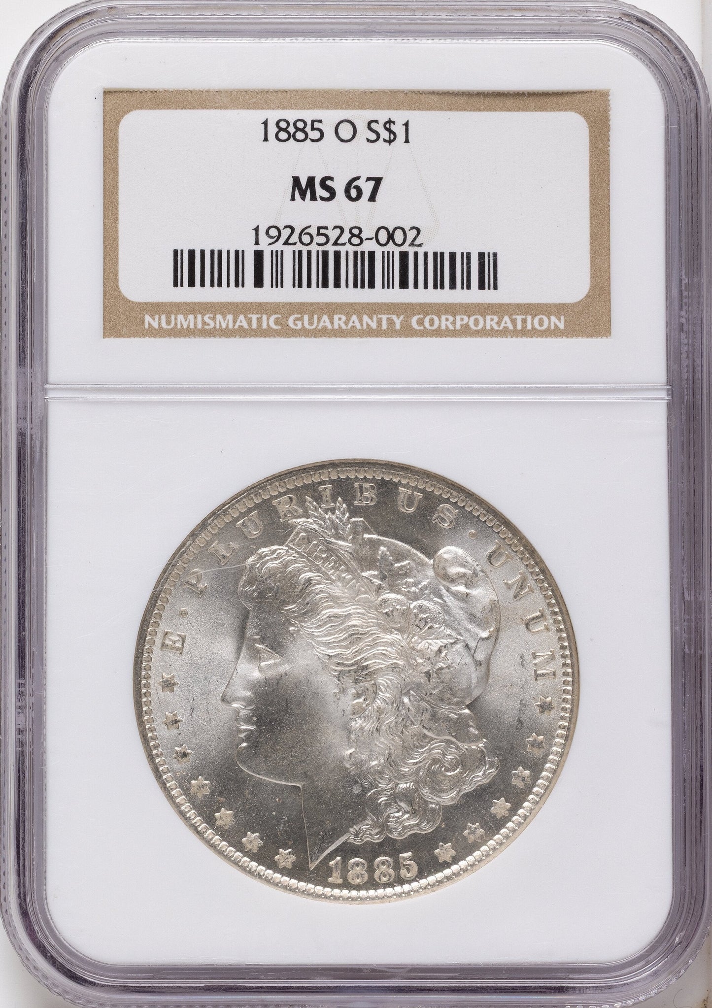 1885-O Morgan Dollar NGC MS67