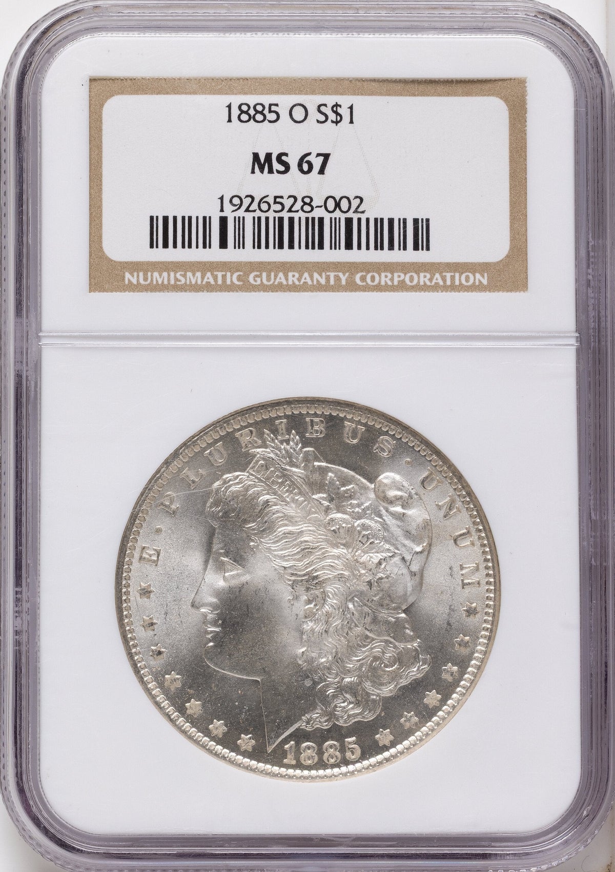 1885-O Morgan Dollar NGC MS67