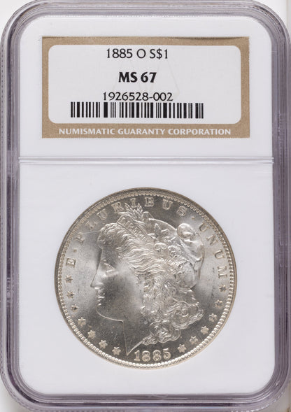 1885-O Morgan Dollar NGC MS67