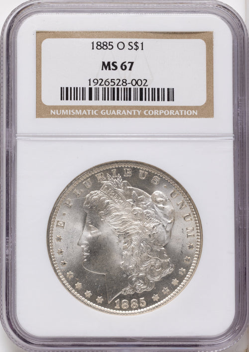 1885-O Morgan Dollar NGC MS67