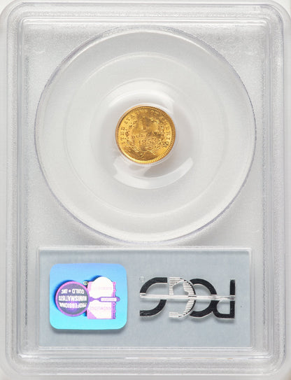1853 G$1 Gold Dollar PCGS MS64