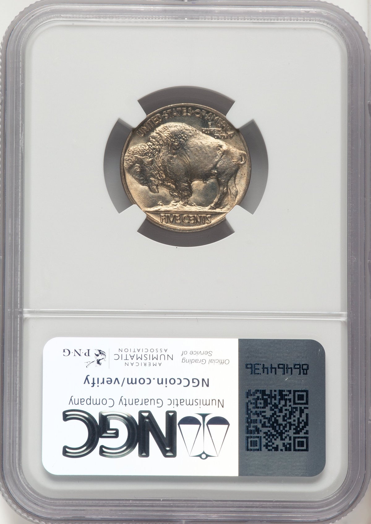 1915 5C Buffalo Nickel NGC MS66
