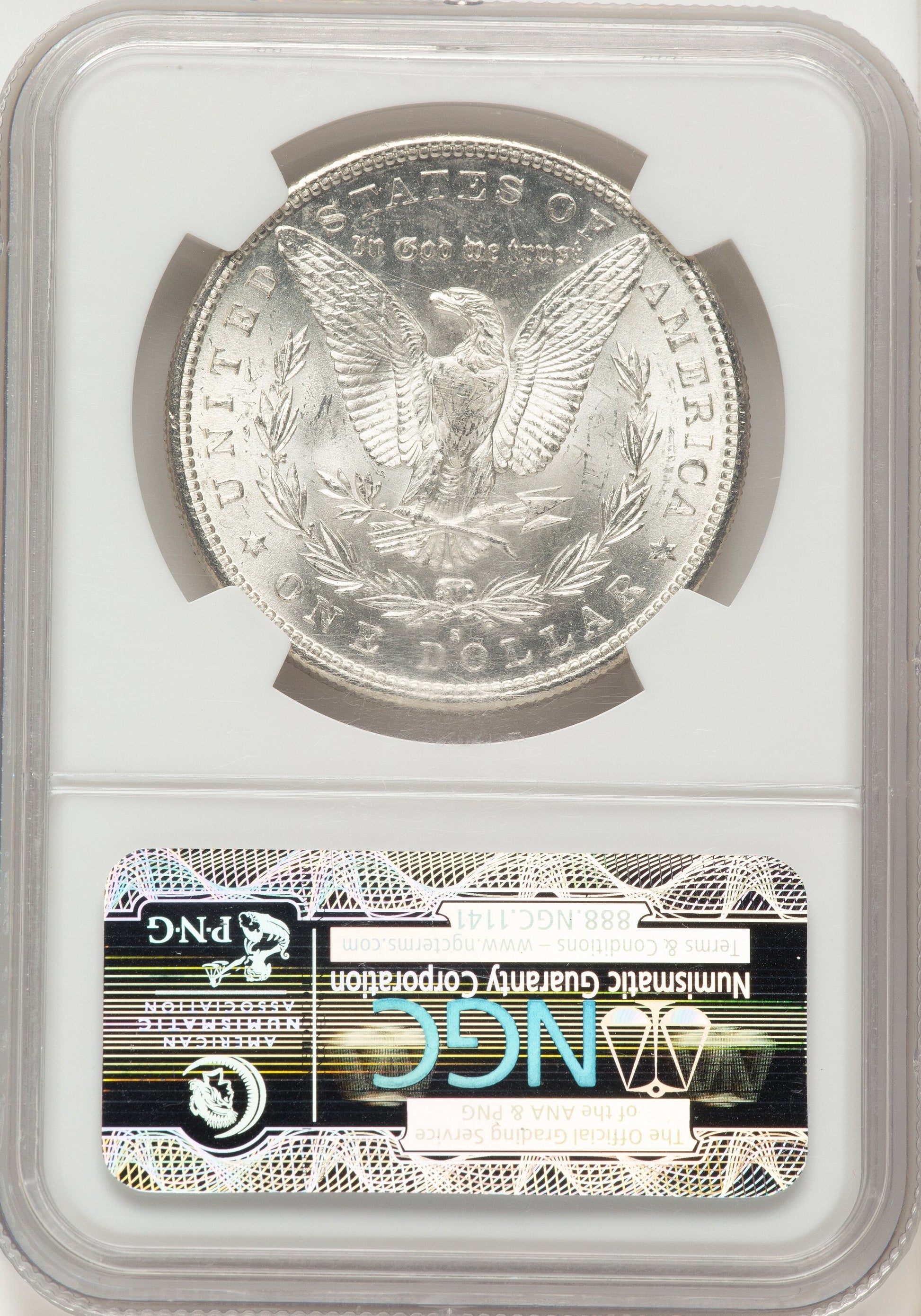 1885-S Brown Label Morgan Dollar NGC MS63