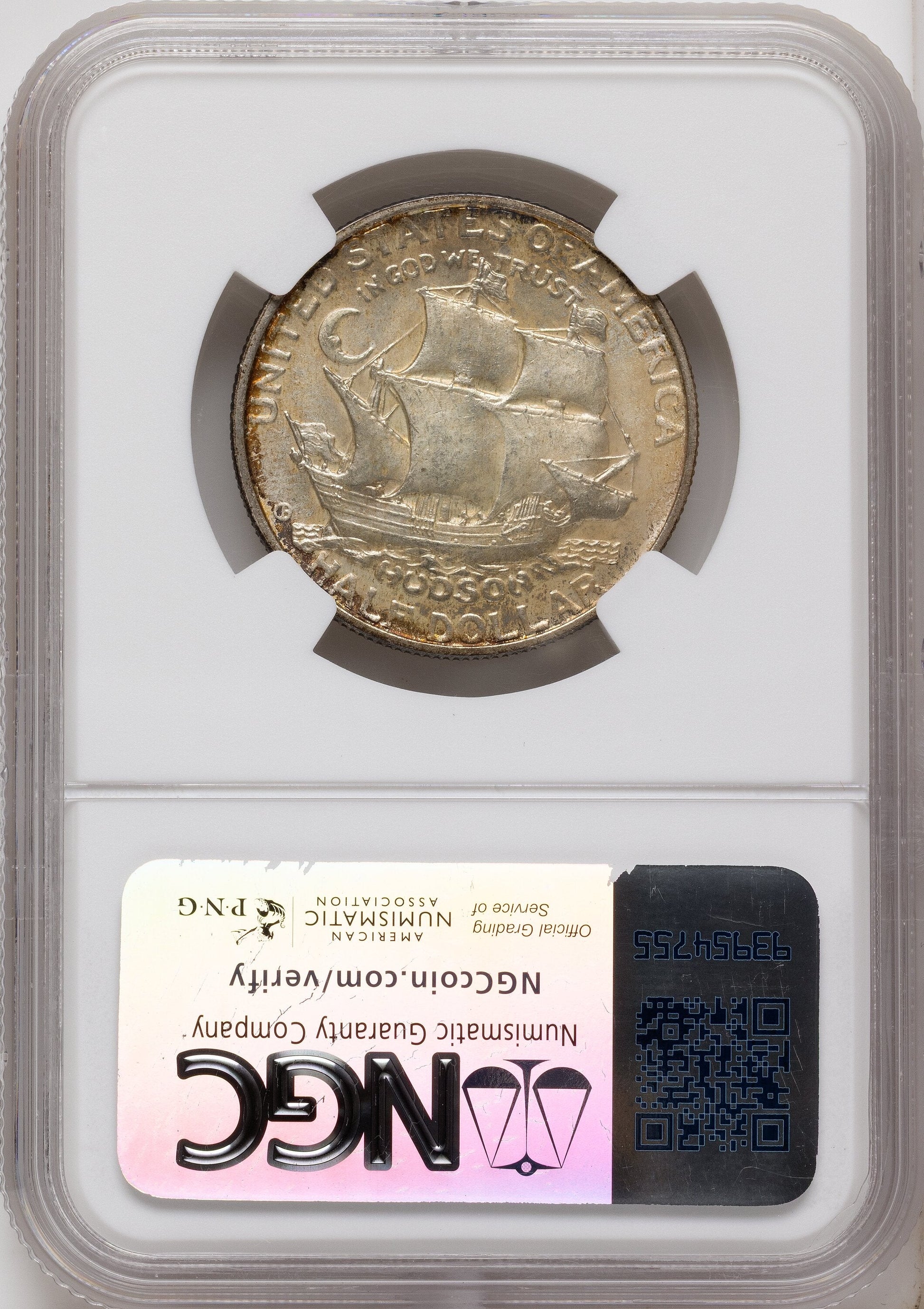 1935 50C Hudson Commemorative Silver NGC MS67