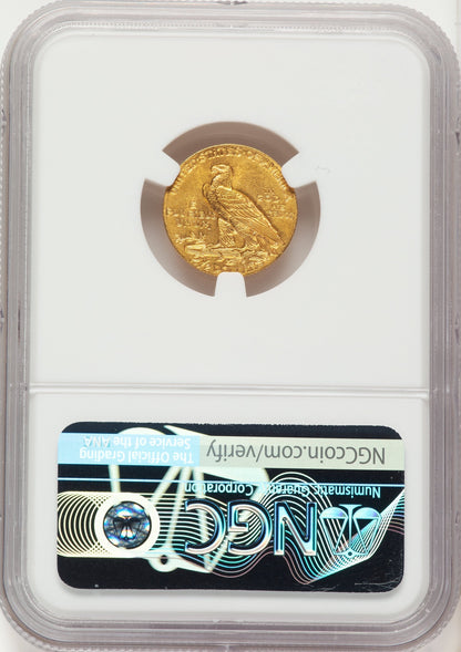 1911 $2.50 Indian Quarter Eagle NGC MS62