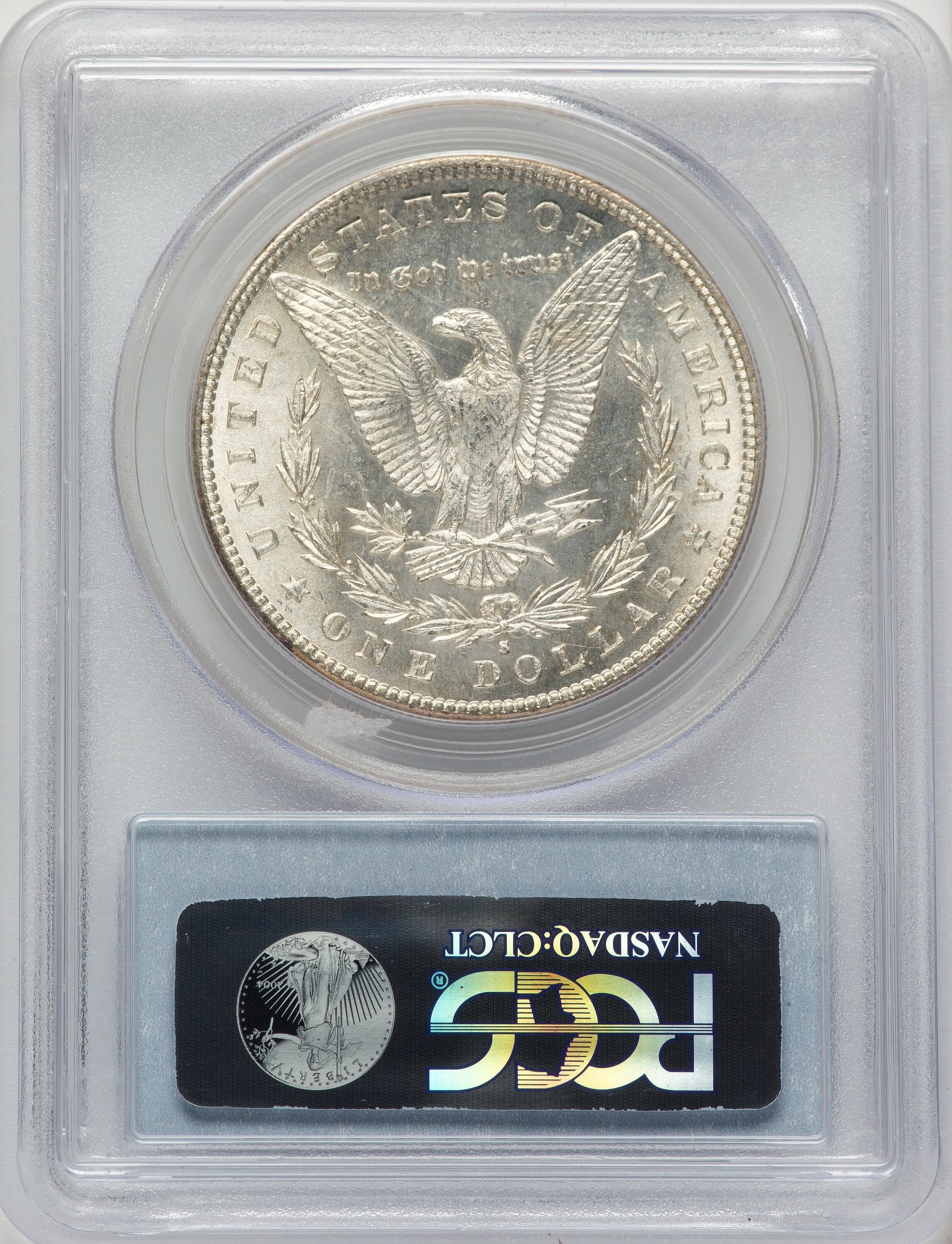 1888-S Blue Label Morgan Dollar PCGS MS64