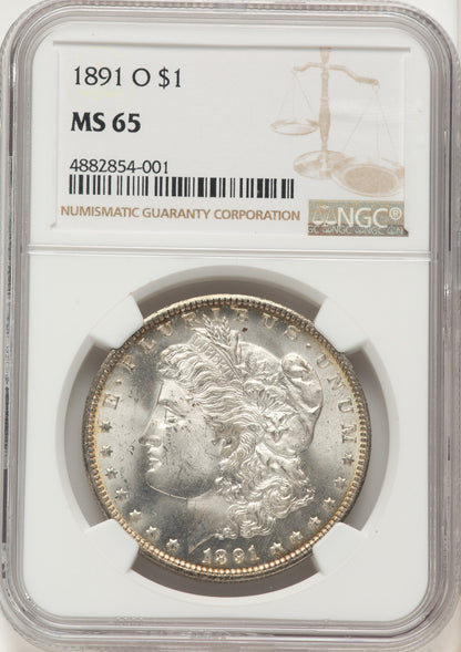 1891-O Morgan Dollar NGC MS65