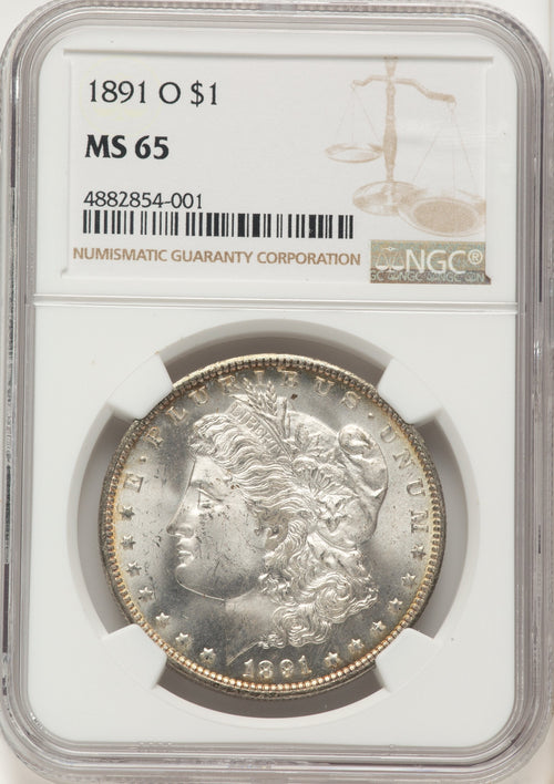 1891-O Morgan Dollar NGC MS65