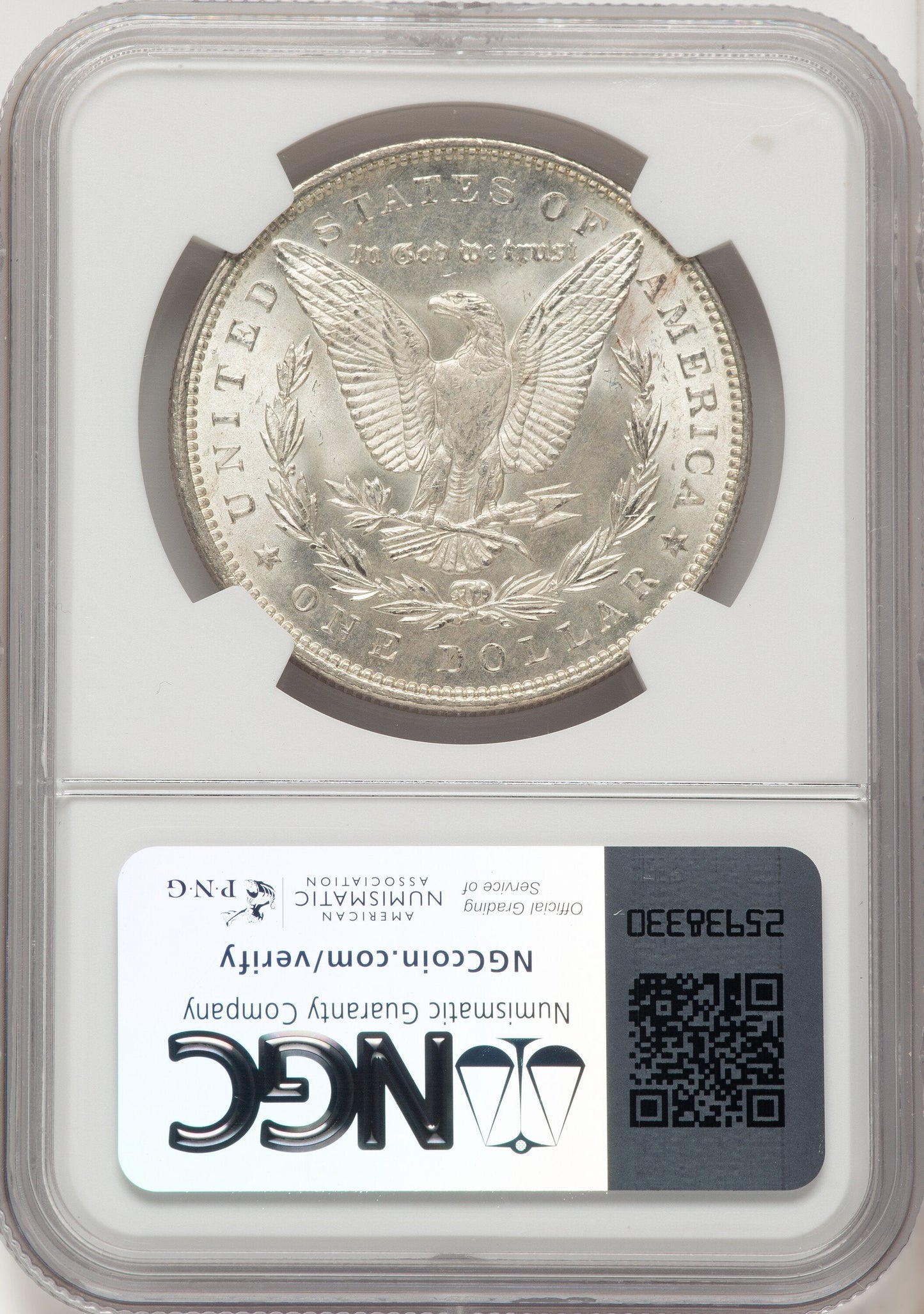 1892 Morgan Dollar NGC MS65
