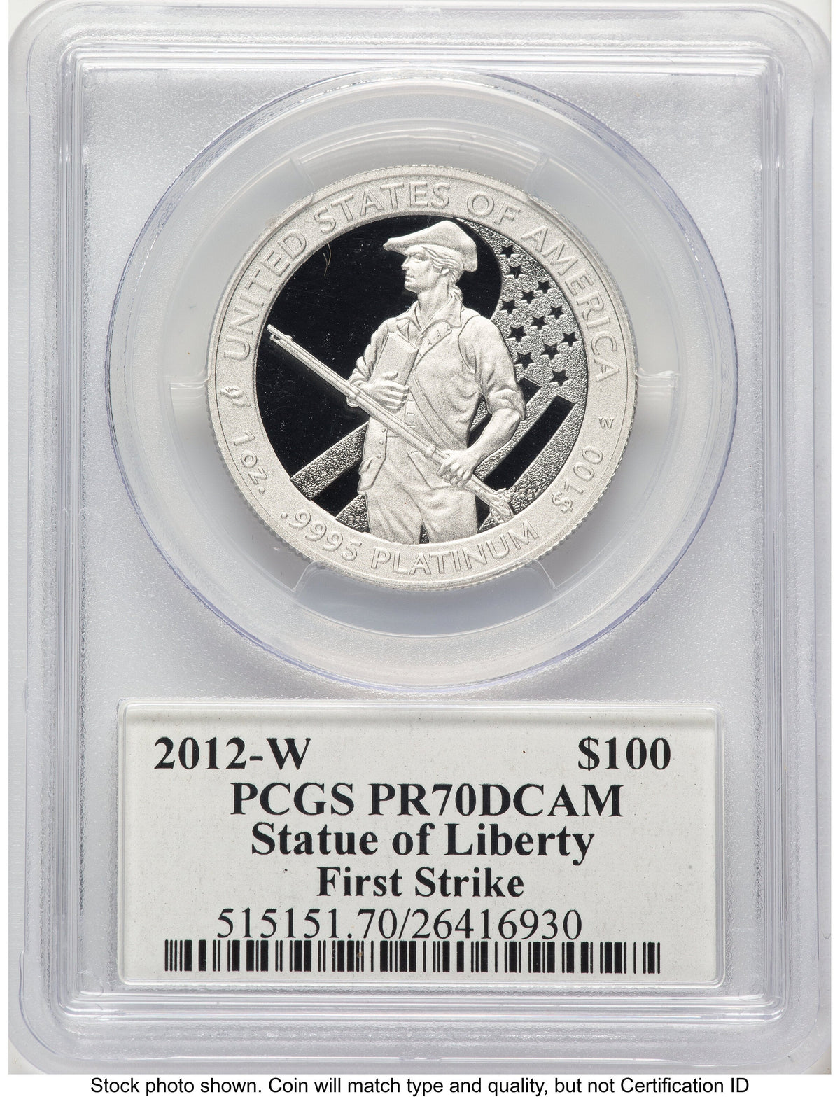 2012-W Proof Platinum Eagle 1 oz FS John PCGS PR70 Mercanti