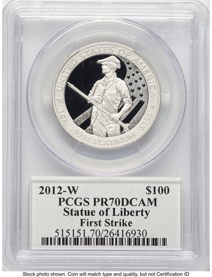 2012-W Proof Platinum Eagle 1 oz FS John PCGS PR70 Mercanti