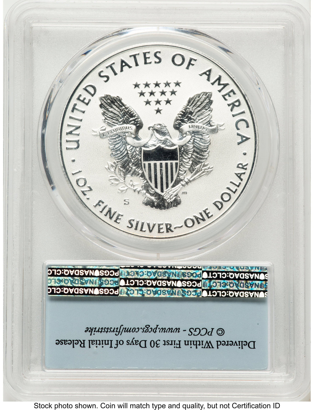 2019-S Enhanced Reverse Proof Silver Eagle 1 oz FS Flag PCGS PR70