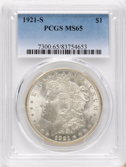 1921-S Morgan Dollar PCGS MS65
