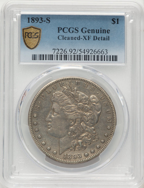 1893-S Genuine Morgan Dollar Genuine PCGS XF40
