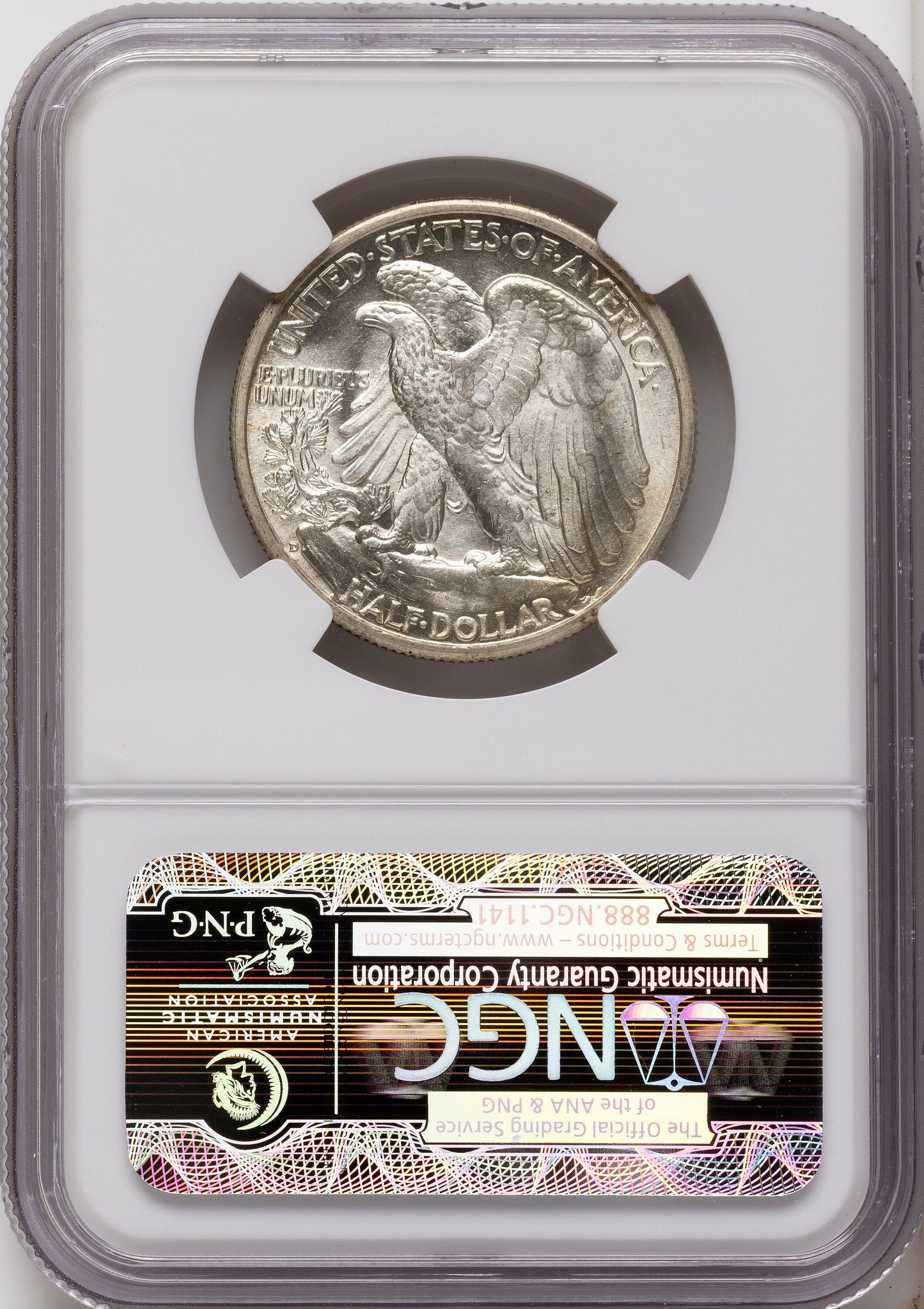 1935-D 50C Walking Liberty Half Dollar NGC MS65