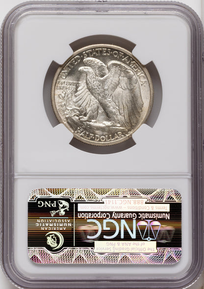 1935-D 50C Walking Liberty Half Dollar NGC MS65