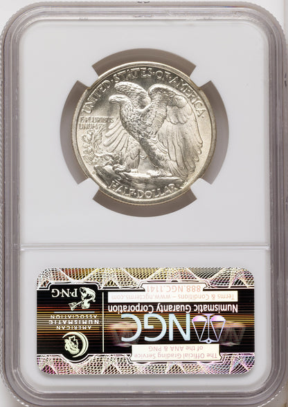1937-S 50C Walking Liberty Half Dollar NGC MS65