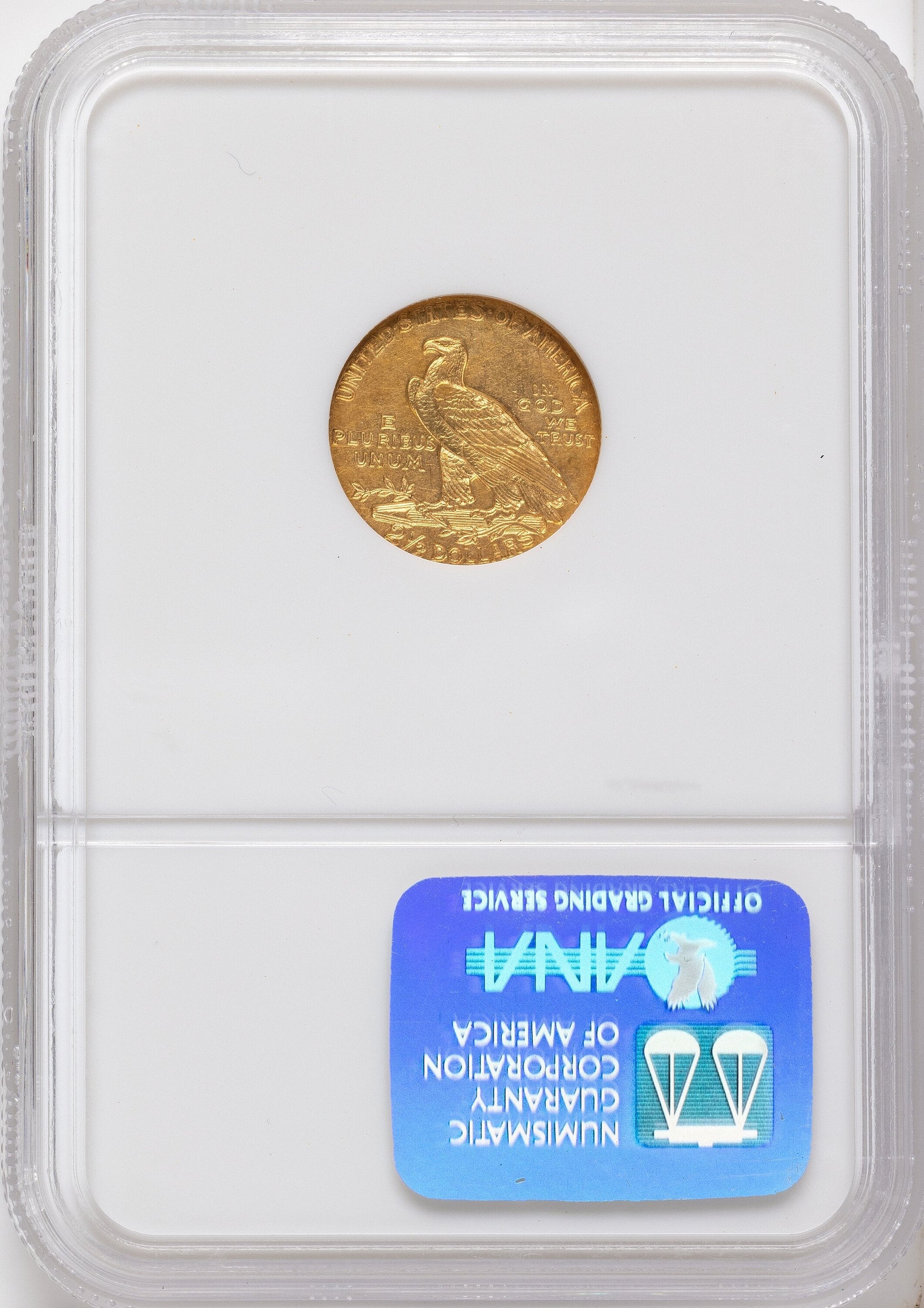 1911-D $2.50 Brown Label Indian Quarter Eagle NGC AU58