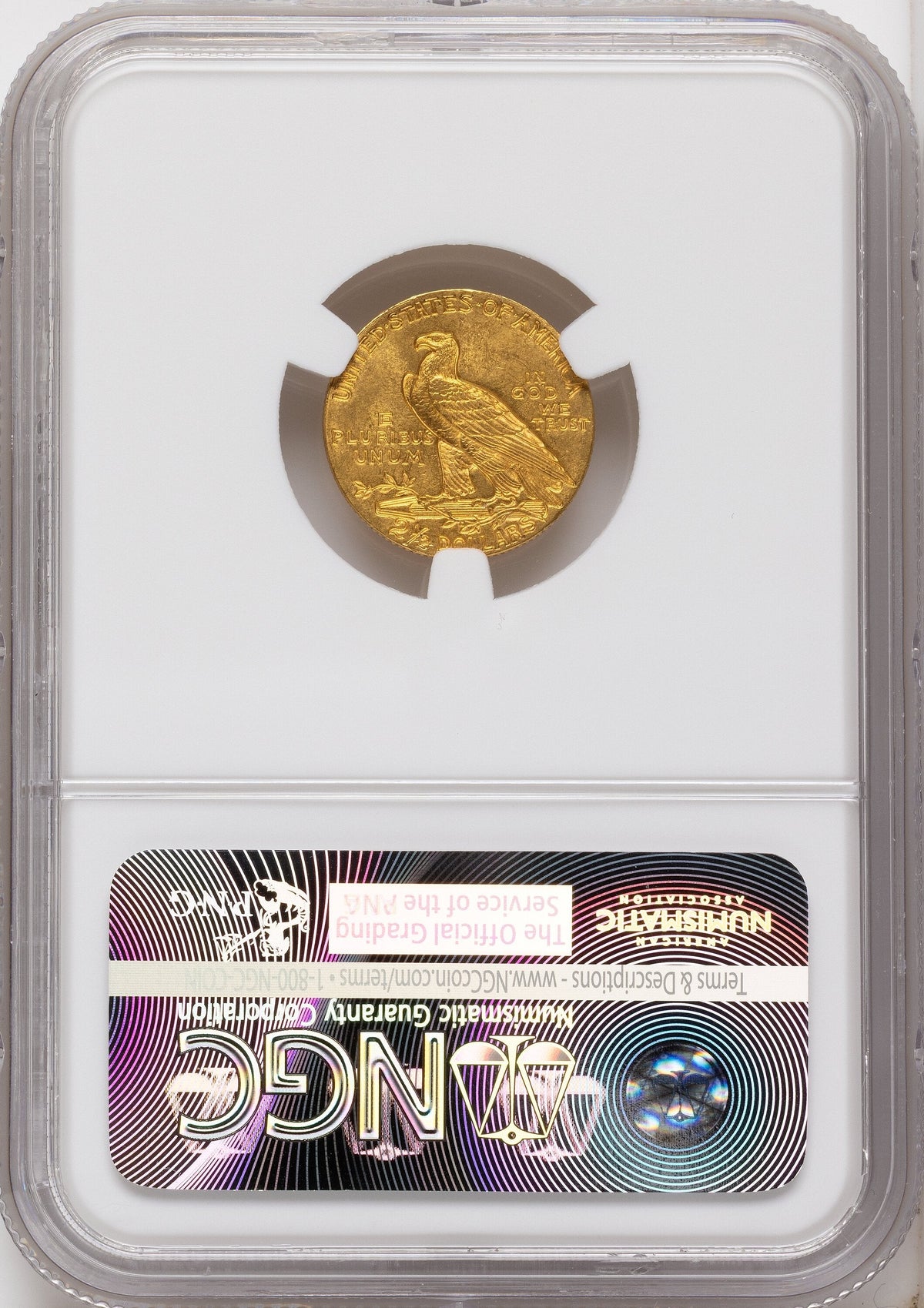 1911 $2.50 Indian Quarter Eagle NGC MS64