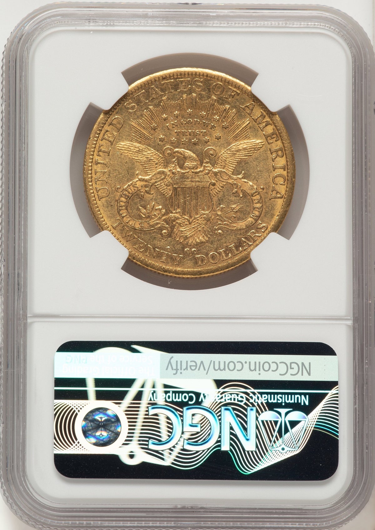 1879-CC $20 Liberty Double Eagle NGC AU53