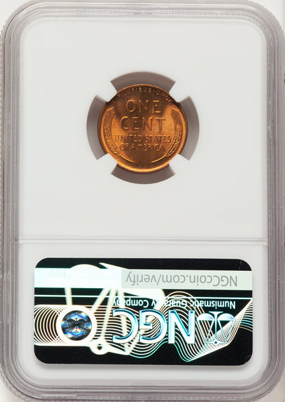 1945-S 1C RD Lincoln Cent NGC MS68