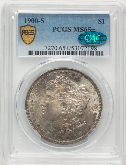 1900-S CAC Morgan Dollar PCGS MS65+