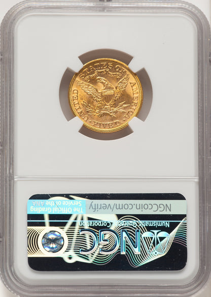 1895 $5 Liberty Half Eagle NGC MS65+