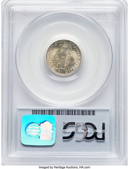 1945 10C FB Mercury Dime PCGS MS64