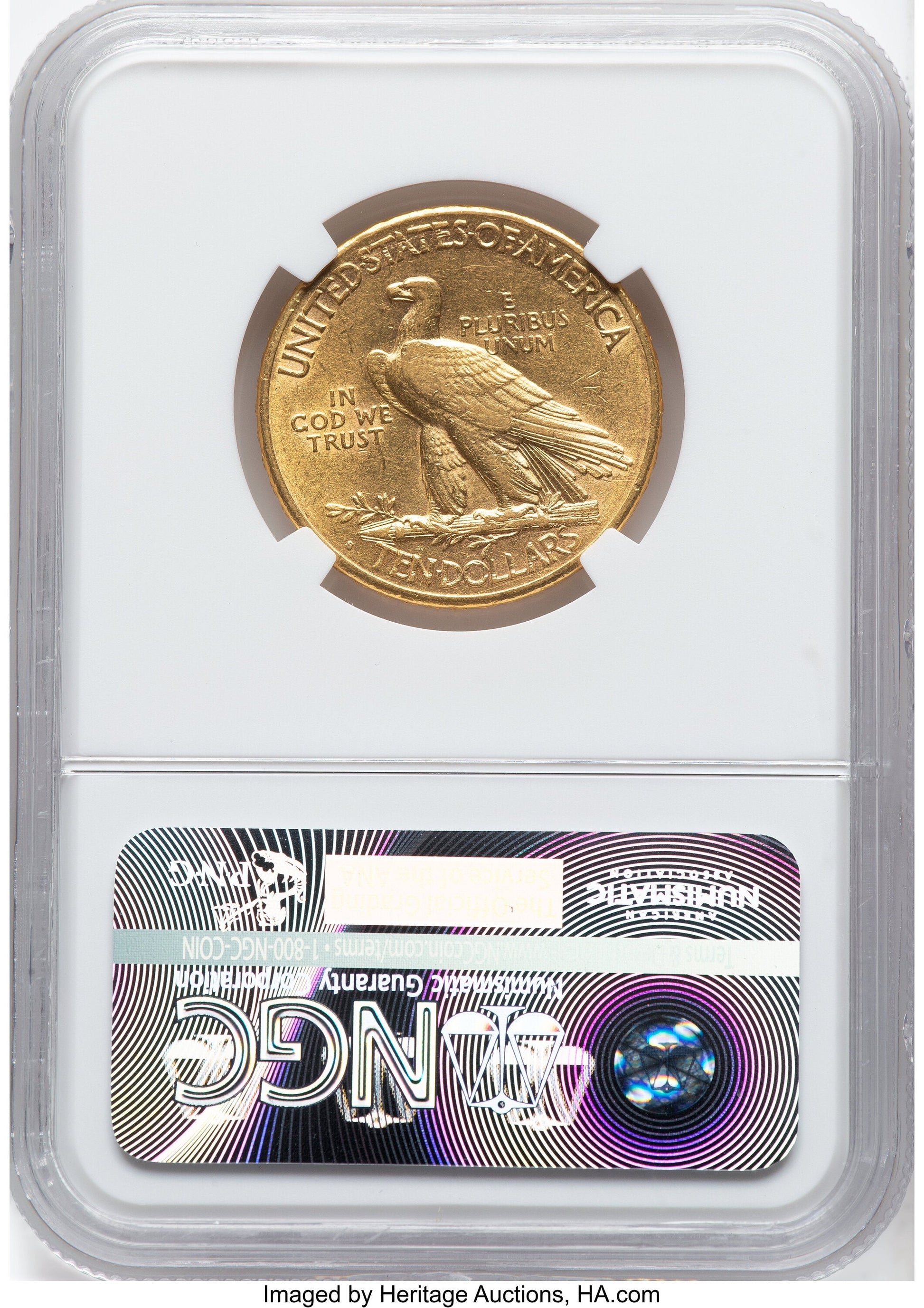 1913-S $10 Indian Eagle NGC AU55