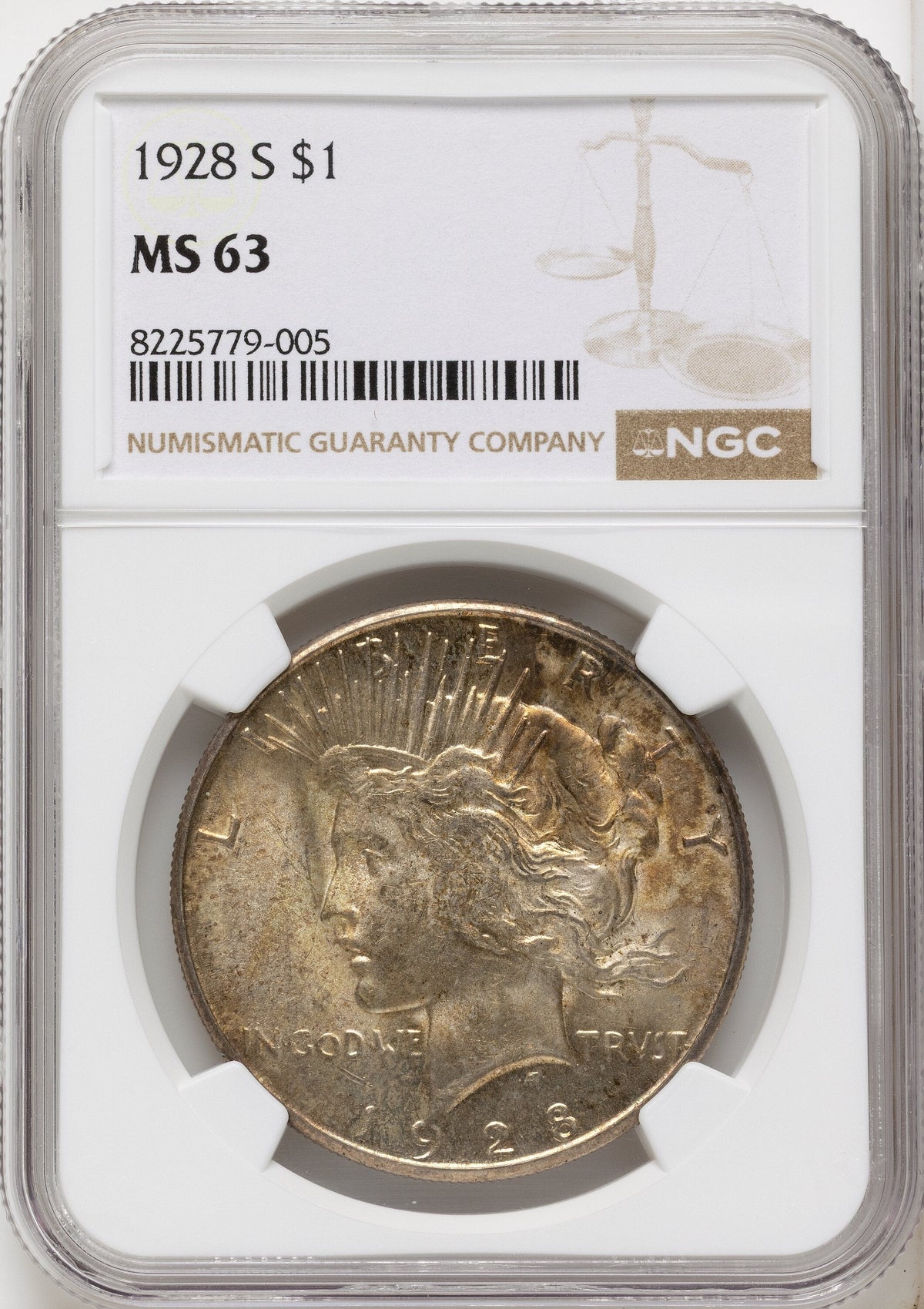 1928-S Peace Dollar NGC MS63
