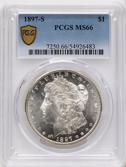 1897-S Morgan Dollar PCGS MS66