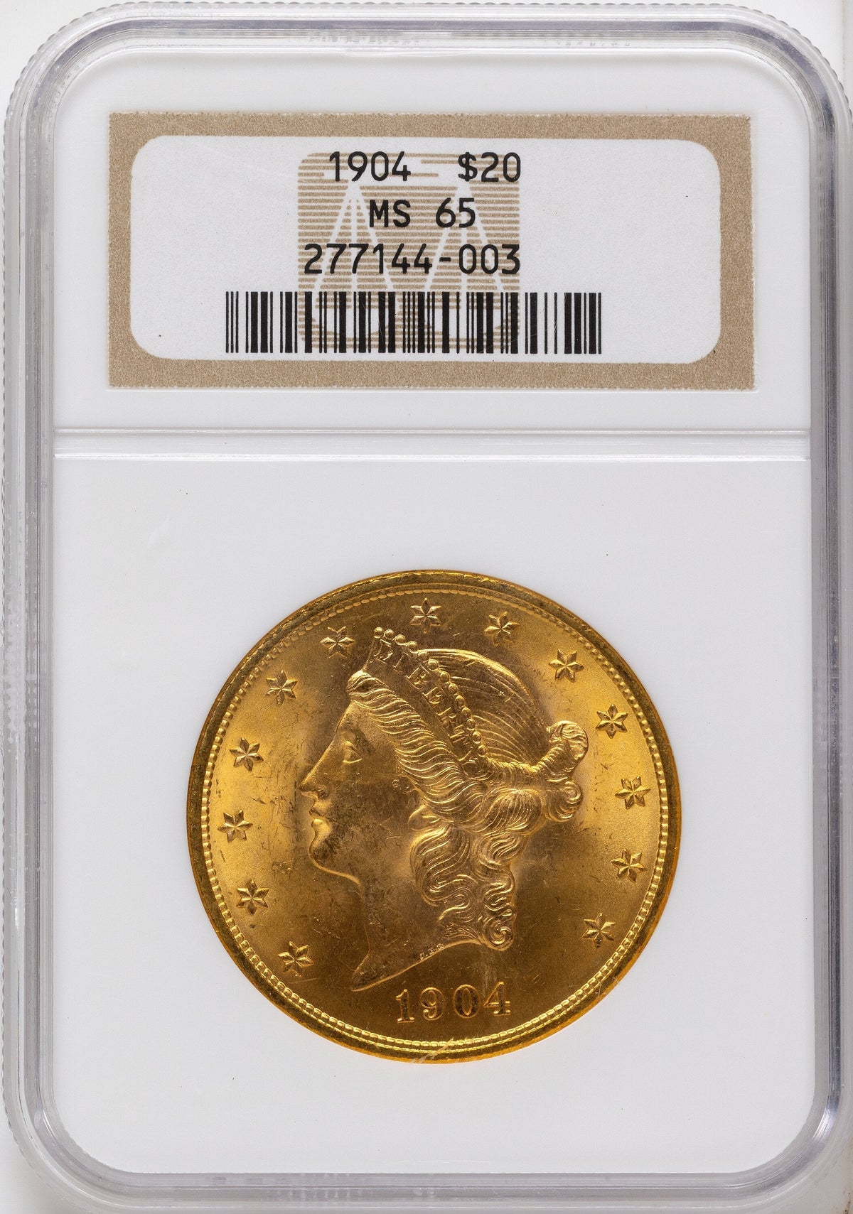 1904 $20 Liberty Liberty Double Eagle NGC MS65