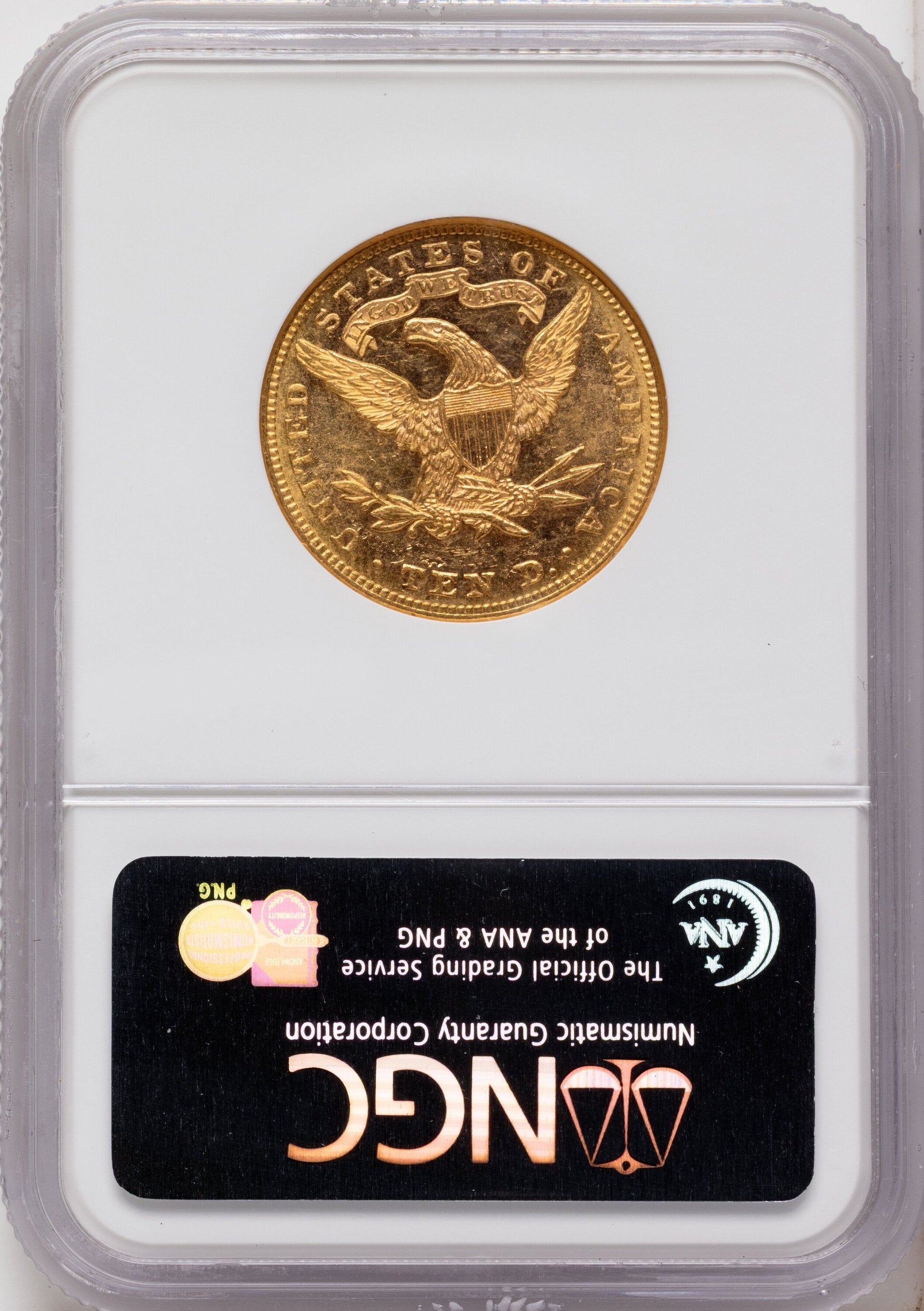 1883 $10 PL Liberty Eagle NGC MS61