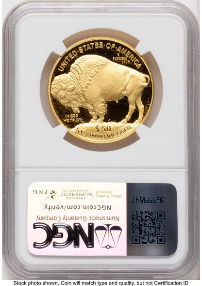 2014-W Proof Gold Buffalo 1 oz Mike Castle NGC PF70