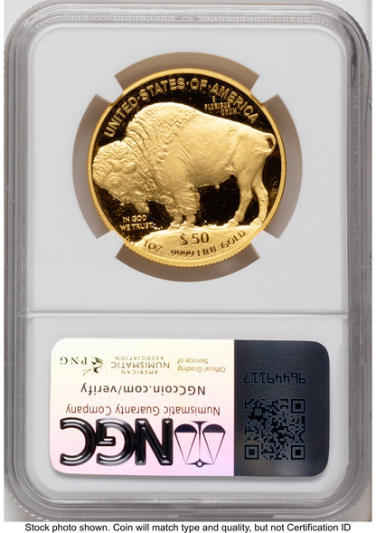 2018-W Proof Gold Buffalo 1 oz Mike Castle NGC PF70