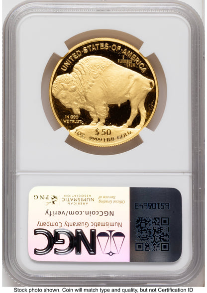 2020-W Proof Gold Buffalo 1 oz ER Mike Castle NGC PF70