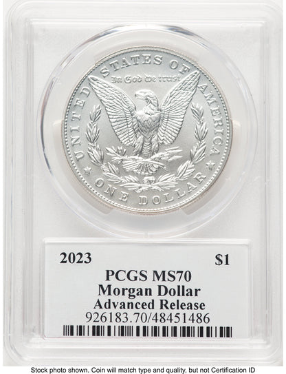 2023 6 Coin Morgan & Peace Dollar Set MS/PR/REV AR John Dannreuther PCGS PR70
